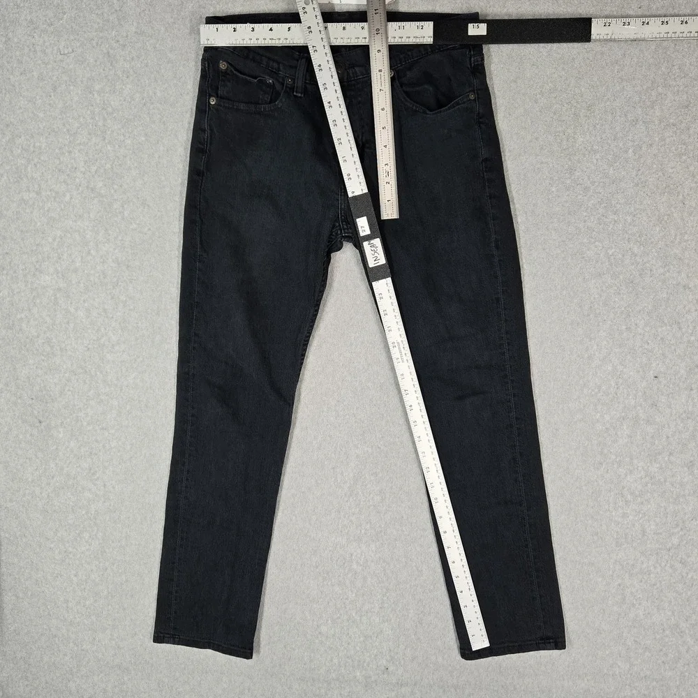 Levi's 511 Men Jeans 32X30 Black Denim Slim Skinny Low Rise Pockets 27